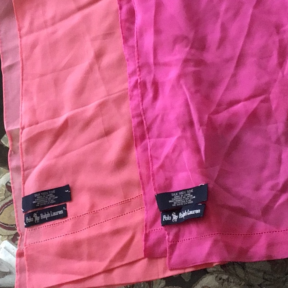 Vintage Pink Silk Scarf Bundle